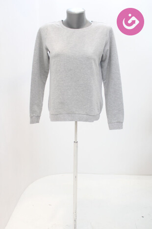 Dievčenské tričko H&M bez potlače, farba sivá, veľkosť 158