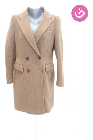 Dámsky kabát Next, farba hnedá, veľkosť 44